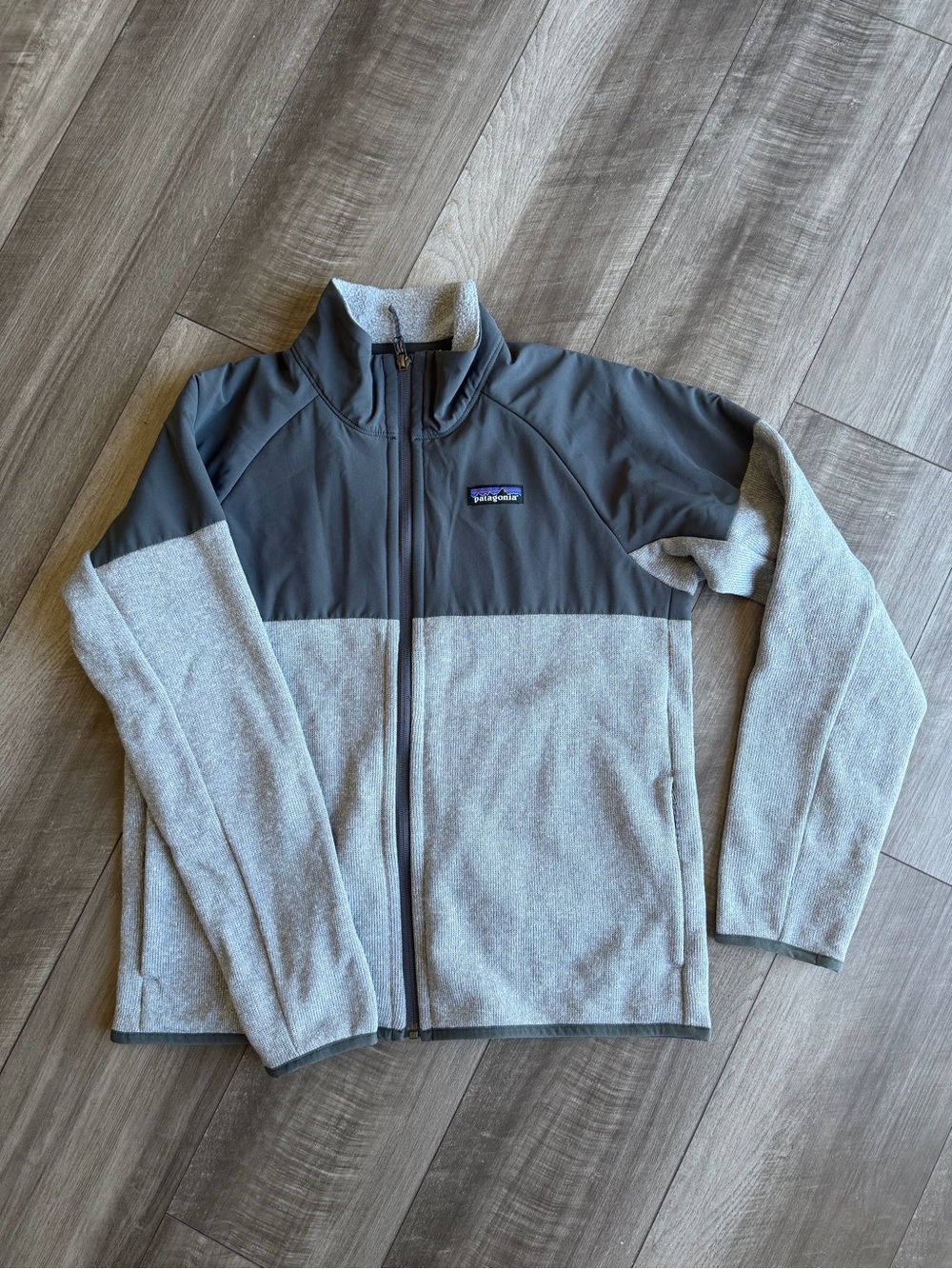 Patagonia Women’s Lightweight Better Sweater Shelled Jacket Full Zip Gray Sz M